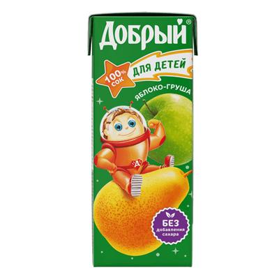 Купить СОК ДОБРЫЙ ЯБЛОКО-ГРУША 0,2 Л. Х 9 ШТ. доставка продуктов тюмень . доставка продуктов в тюмени . доставка фруктов тюмень . доставка фруктов в т