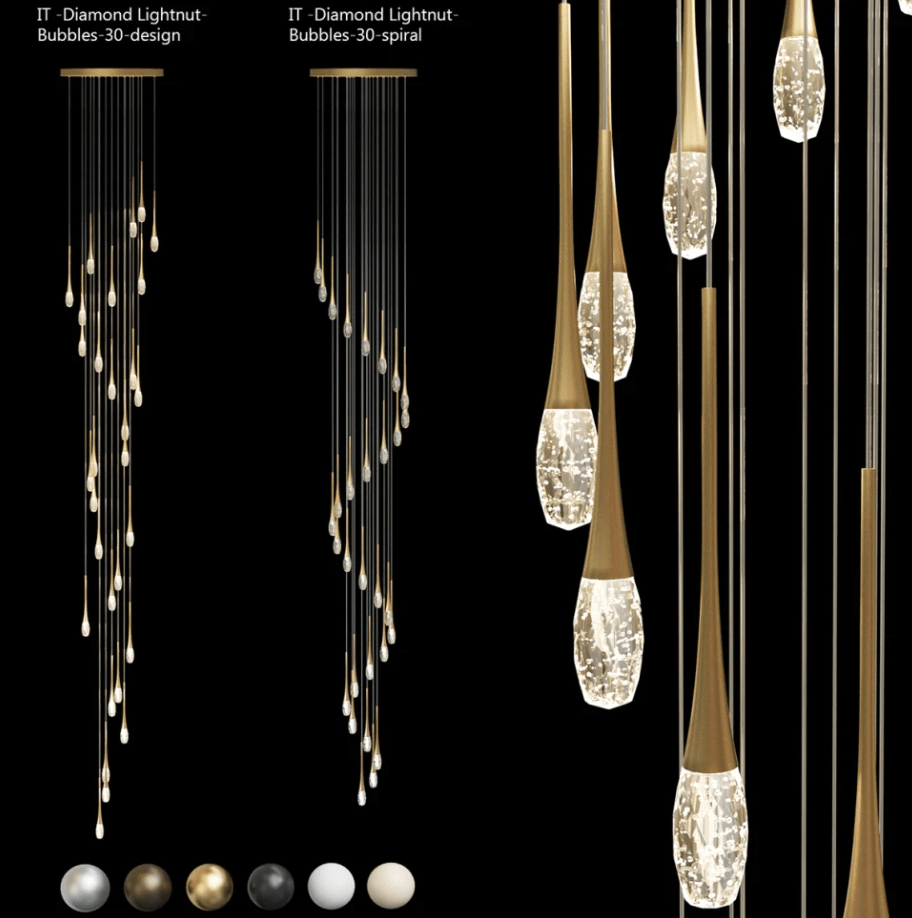 Купить Люстра подвесная Integrator IT-Diamond-Lightnut-Bubbles