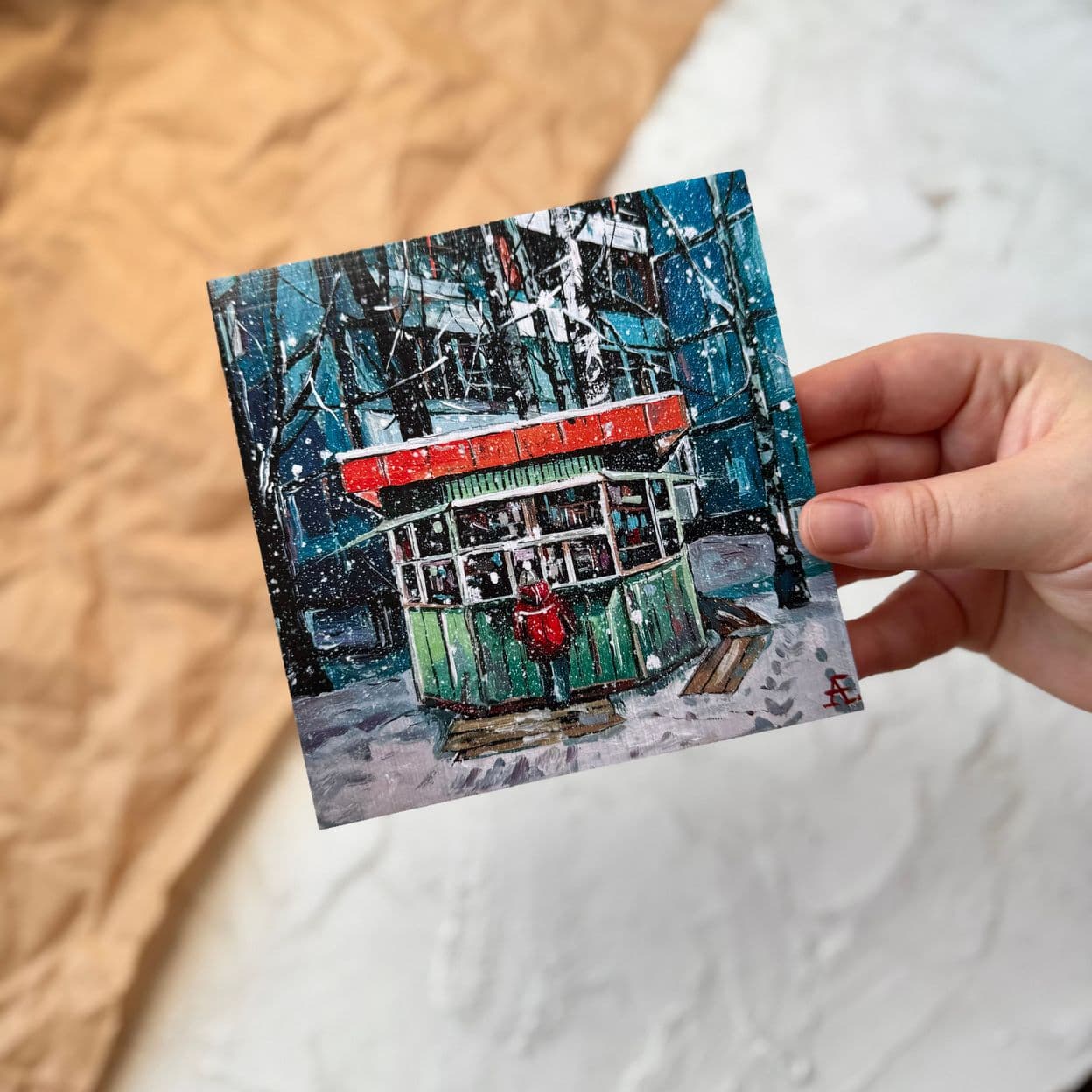 Купить Открытки "Акрил+Масло №1"