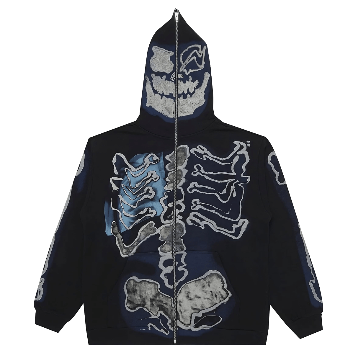 Купить Travis Scott x Fragment Skeleton Graffiti Full Zip Hoodie Multi