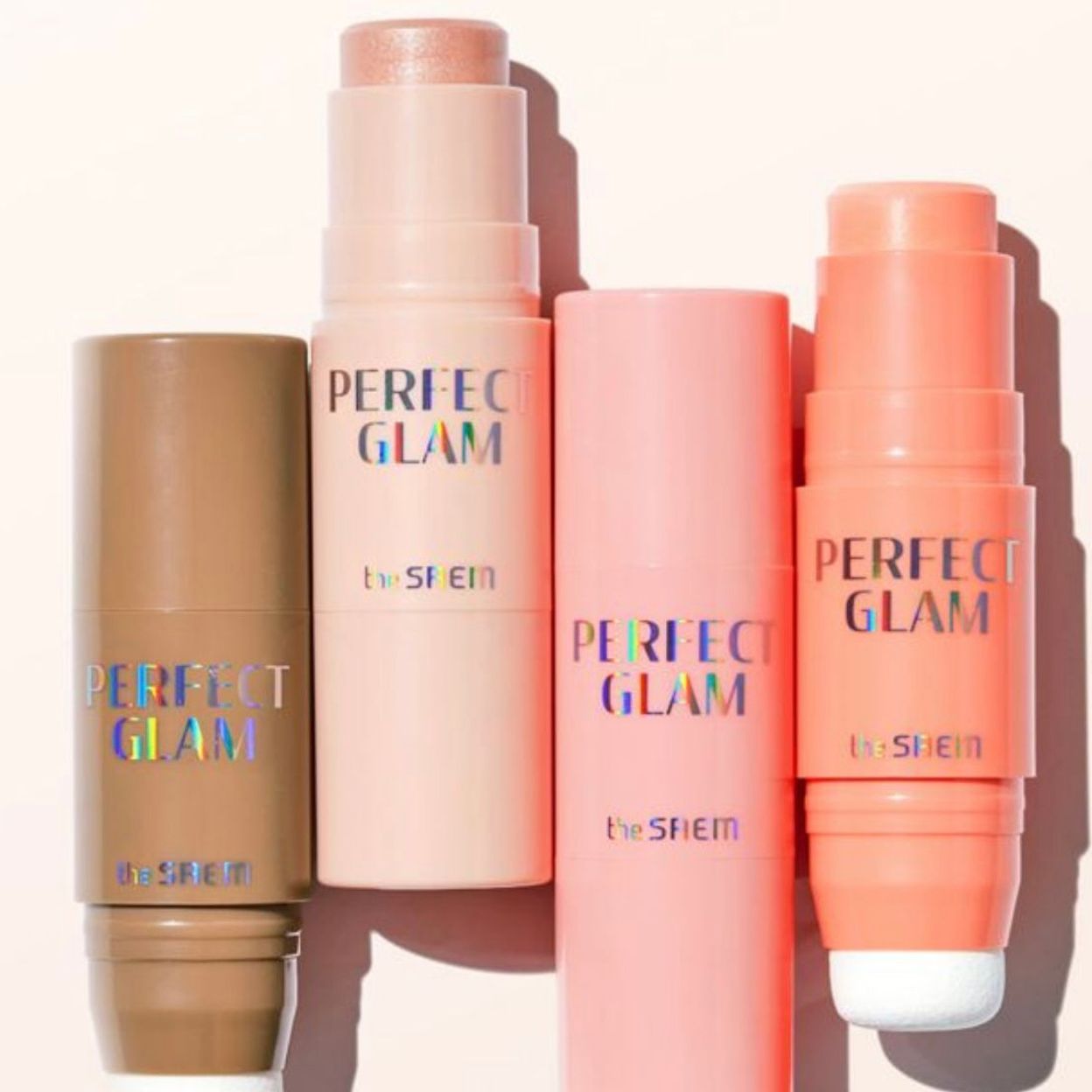 Купить The Saem Румяна в формате стика 6 г Perfect Glam Stick Blusher, оттенок CR01 Apricot Milk