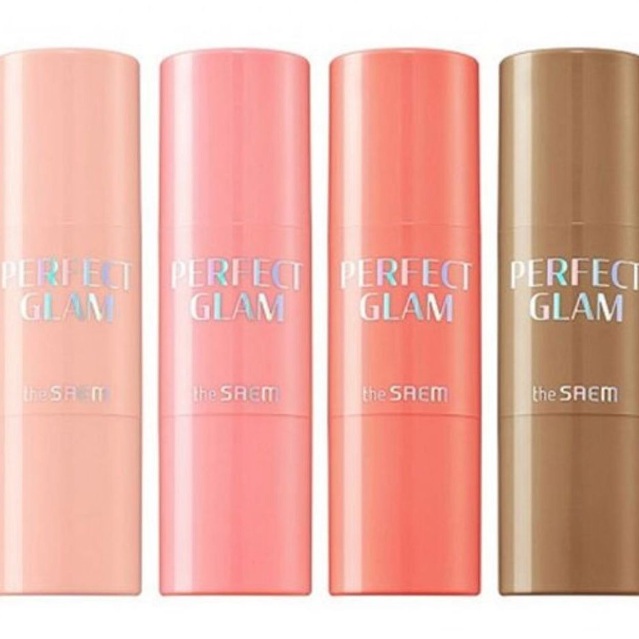 Купить The Saem Румяна в формате стика 6 г Perfect Glam Stick Blusher, оттенок CR01 Apricot Milk