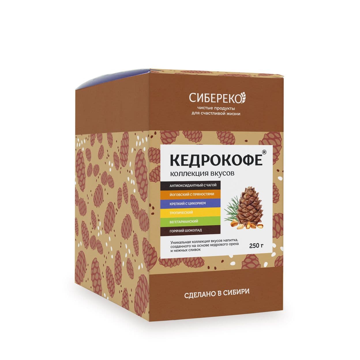 Купить Кедрокофе Коллекция Вкусов порционный шоубокс 250 г