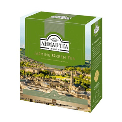 Купить AHMAD TEA ЧАЙ ЗЕЛЕНЫЙ БАЙХОВЫЙ МЕЛКИЙ С ЖАСМИНОМ JASMINE GREEN TEA 100 ШТ. доставка продуктов Тюмень . доставка продуктов в Тюмени . доставка ф