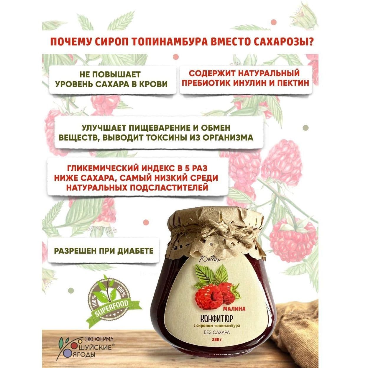Купить КОНФИТЮР МАЛИНА