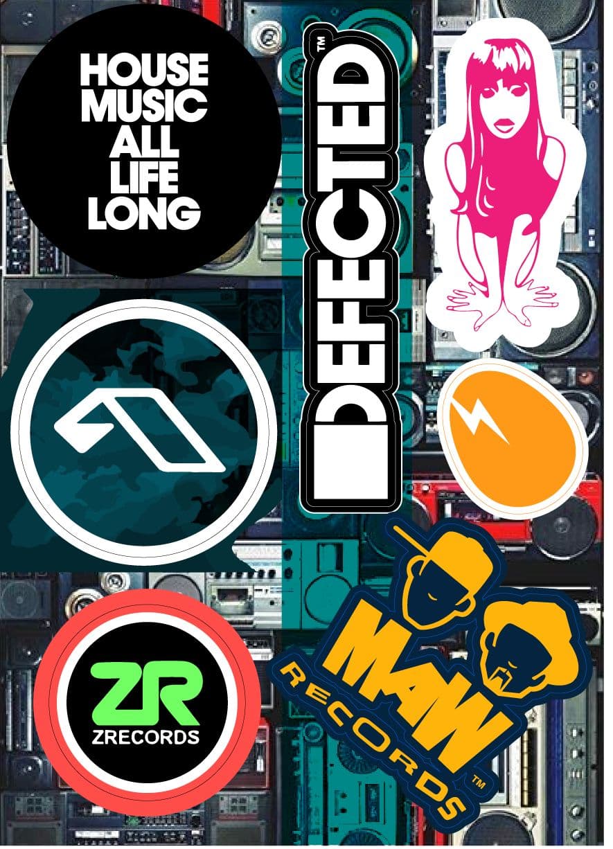 Купить Набор стикеров HOUSE Stickerpack - наклейки посвященные хаус музыке