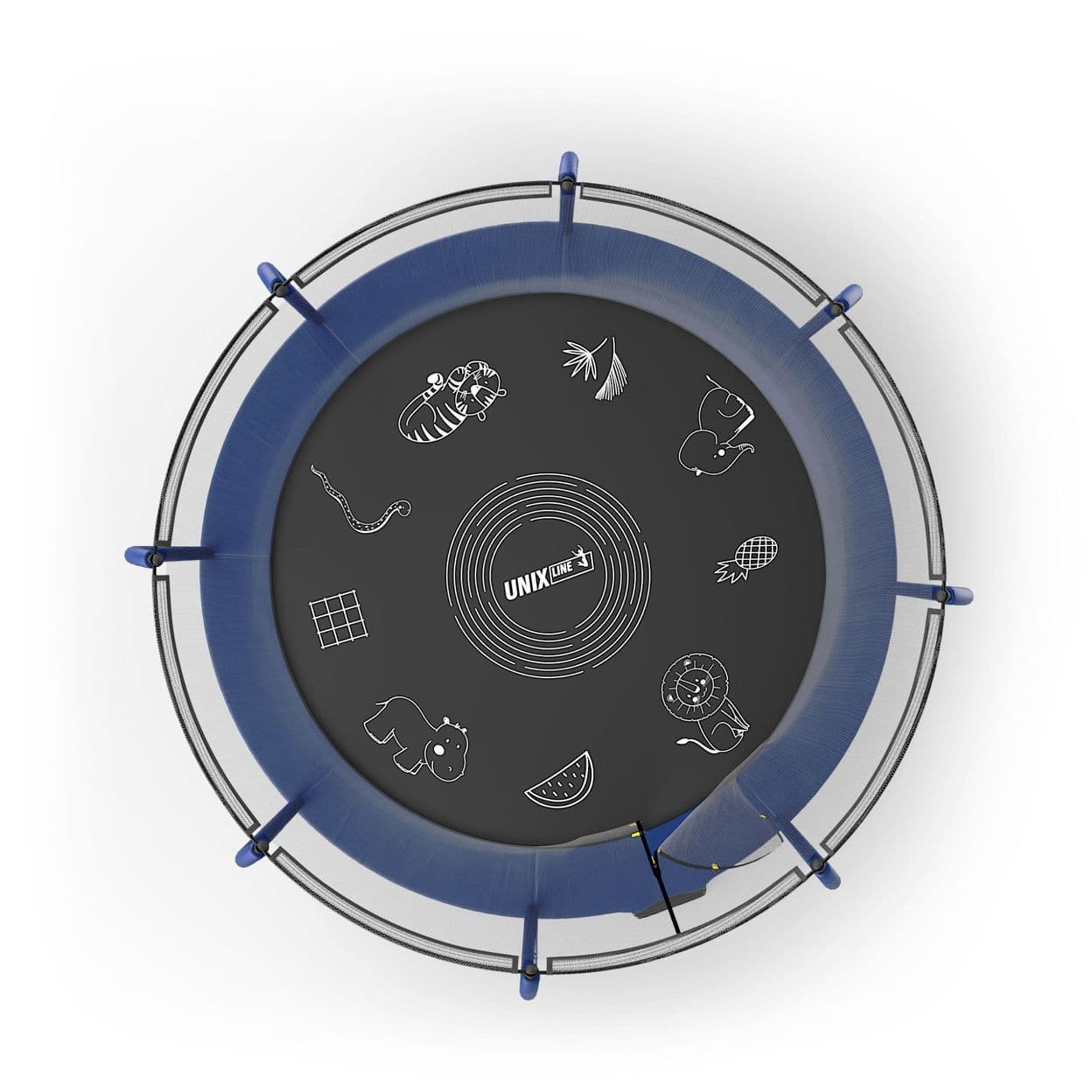 Купить Батут каркасный UNIX line SUPREME GAME 10 ft (blue)