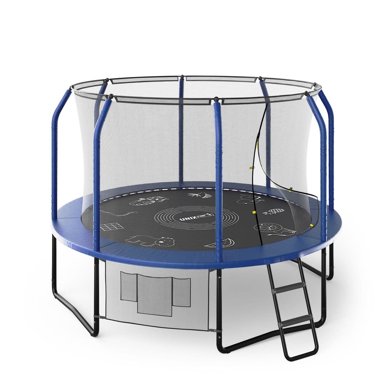 Купить Батут каркасный UNIX line SUPREME GAME 10 ft (blue)