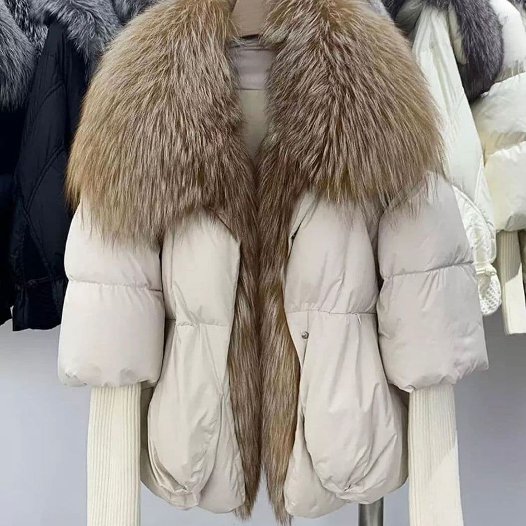 Купить Пуховик с мехом лисы