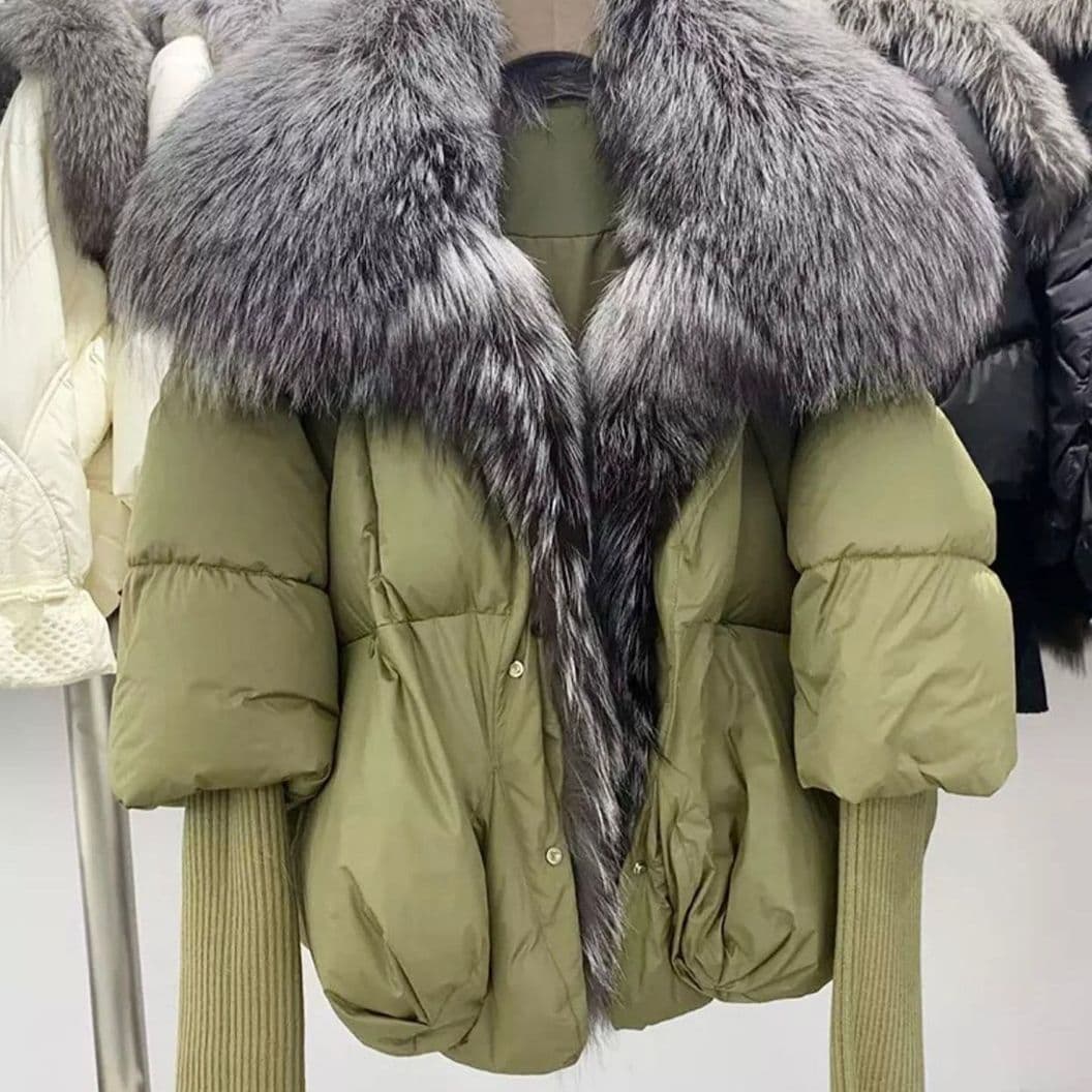 Купить Пуховик с мехом лисы
