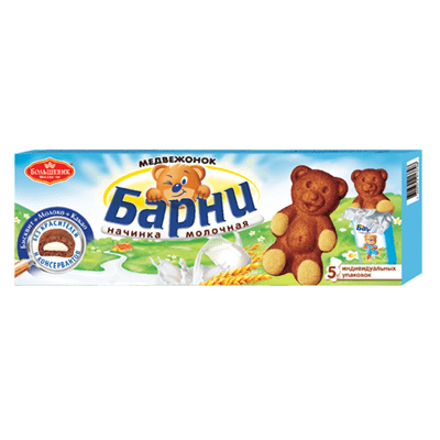Купить БИСКВИТ БАРНИ МОЛОЧНАЯ НАЧИНКА 150 Г. Х 20 ШТ.. доставка продуктов Тюмень . доставка продуктов в Тюмени . доставка фруктов Тюмень . доставка фр
