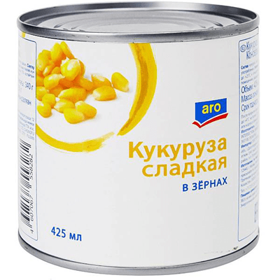 Купить КУКУРУЗА КОНСЕРВИРОВАННАЯ ARO СЛАДКАЯ 0,425 КГ. доставка продуктов Тюмень . доставка продуктов в Тюмени . доставка фруктов Тюмень . доставка фр