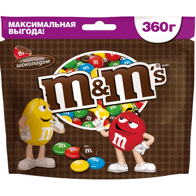 Купить M&M`S ДРАЖЕ С МОЛОЧНЫМ ШОКОЛАДОМ 360 Г. доставка продуктов Тюмень . доставка продуктов в Тюмени . доставка фруктов Тюмень . доставка фруктов в 