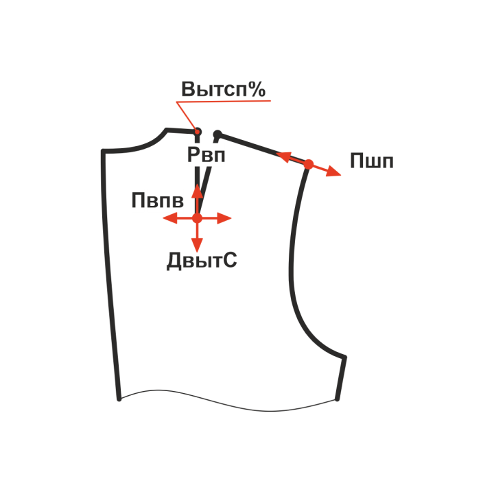 Купить Конструкция основы платья
