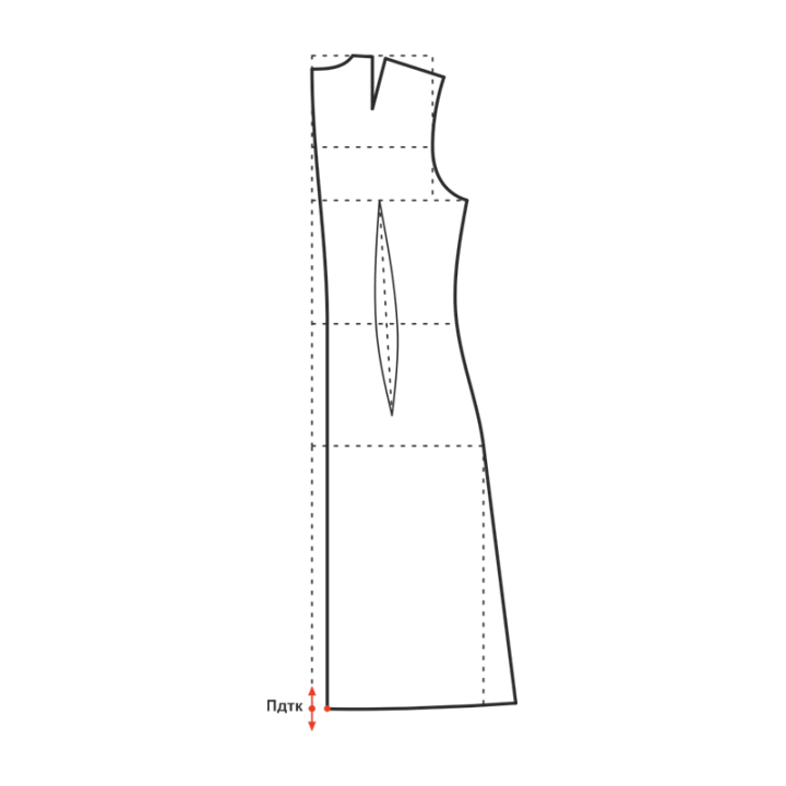 Купить Конструкция основы платья