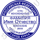 Купить Оттиск для ИП №1