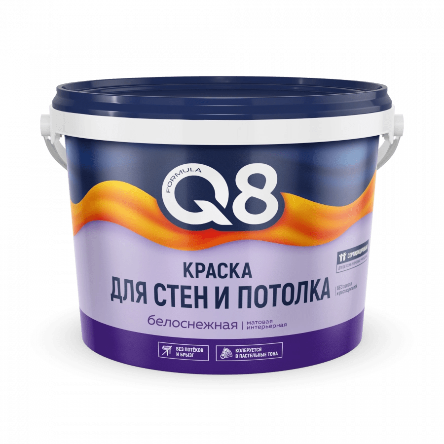 Купить Краска акриловая для стен и потолка Формула