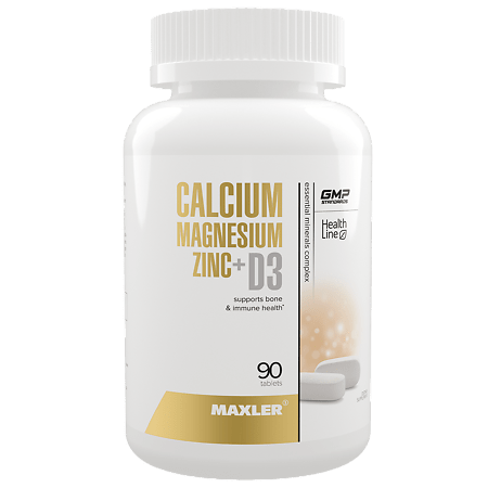 Купить Maxler Кальций Магний Цинк+D3/Calcium Magnesium Zinc+D3 таблетки 90 шт