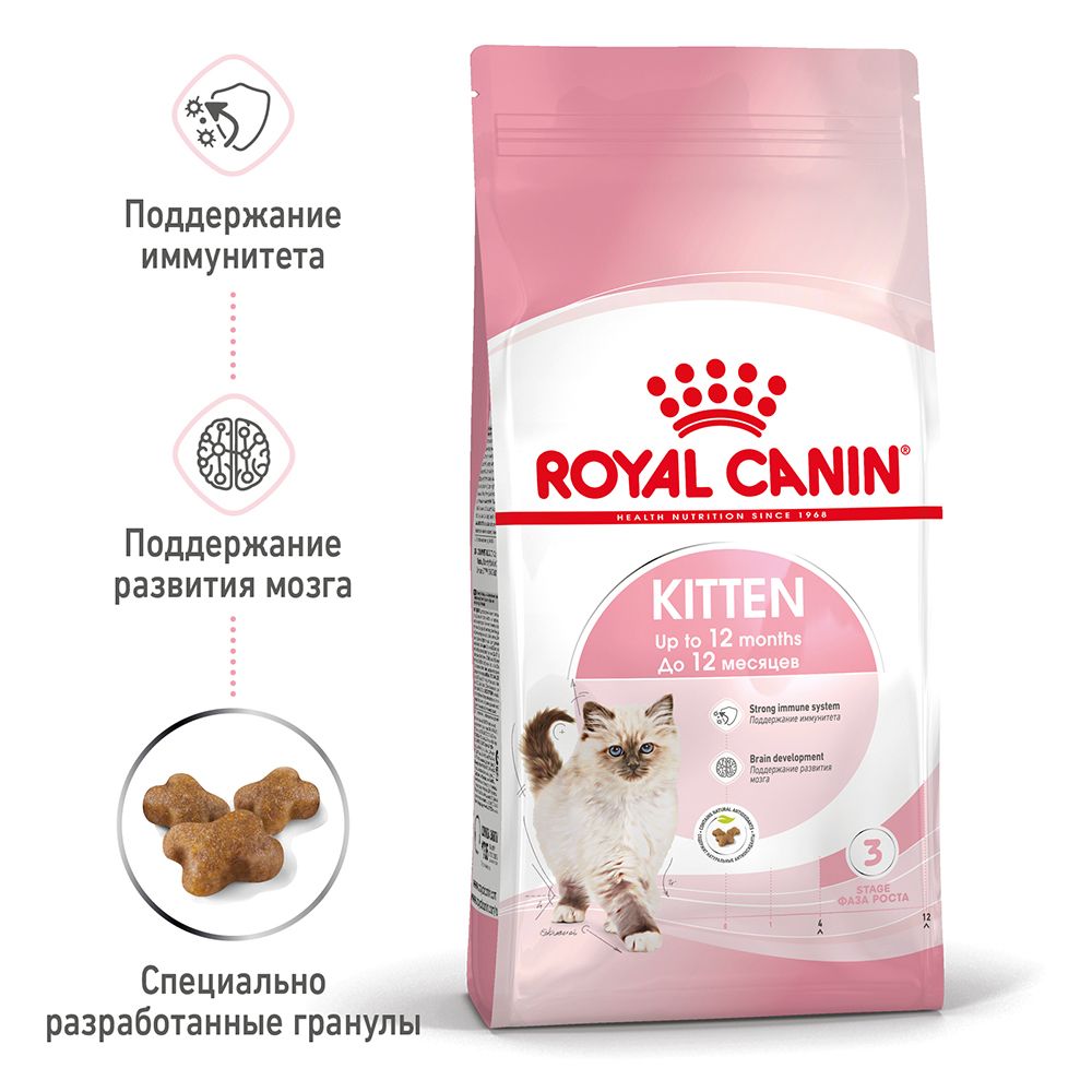 Купить Royal Canin KITTEN сухой корм для котят 2кг