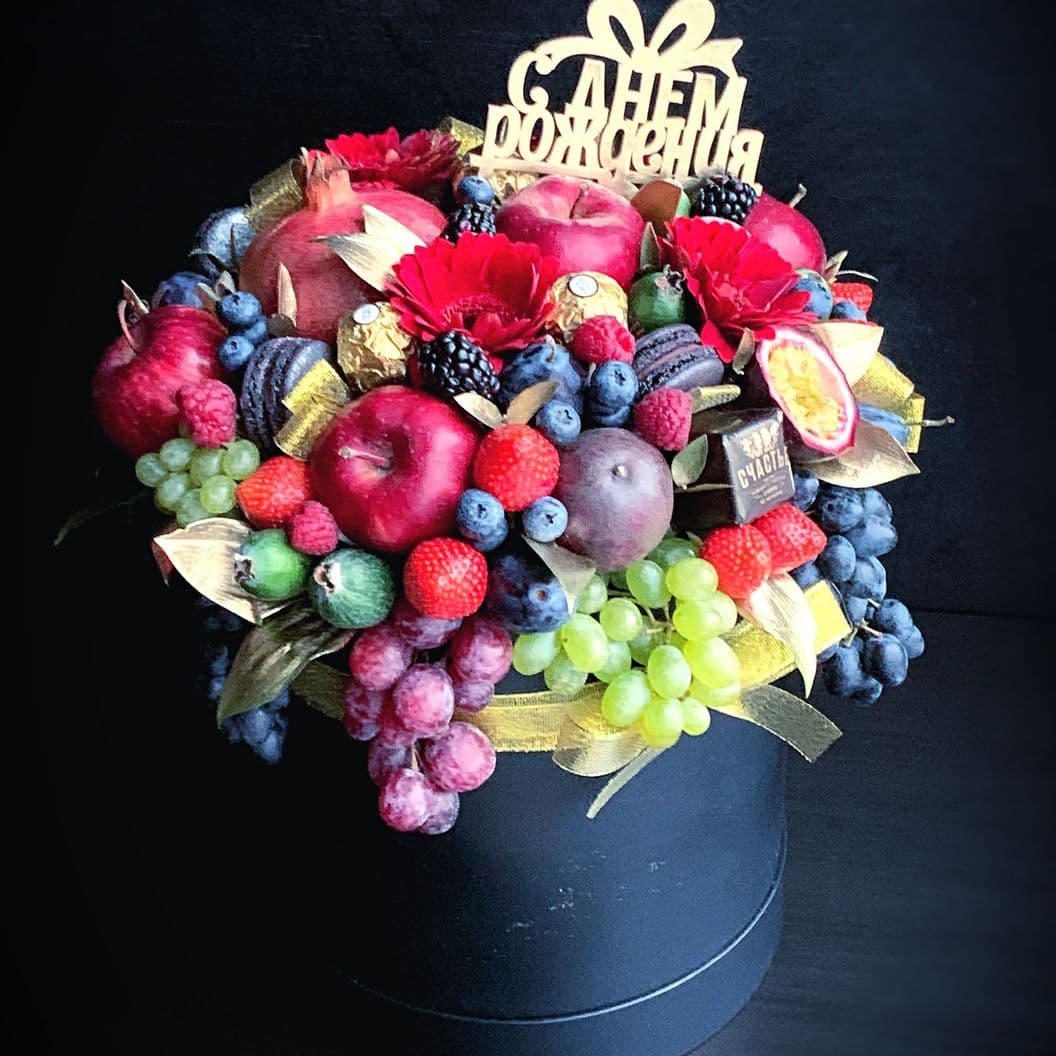 Купить Шляпная коробка из фруктов арт. 200