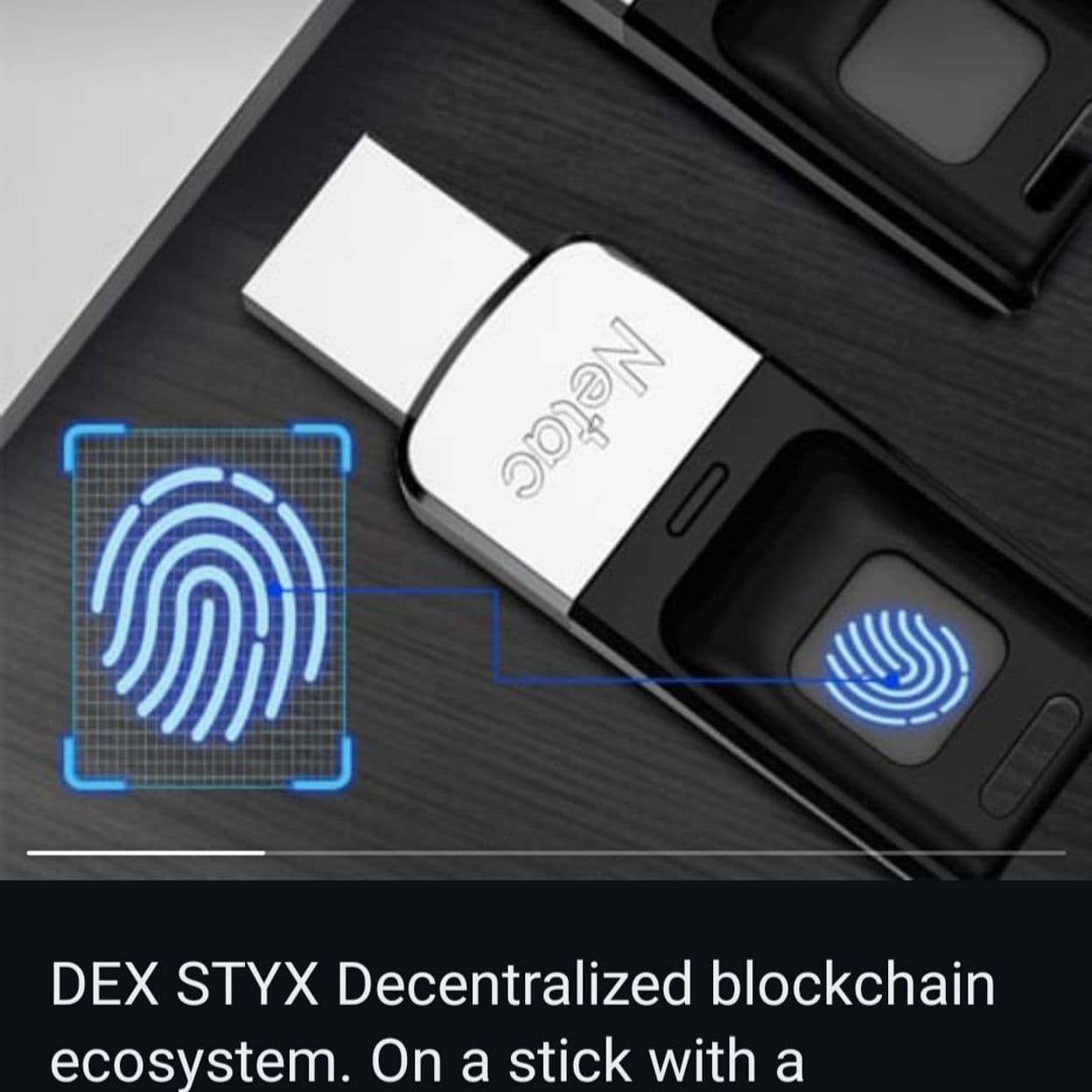 Купить STYX - Децентрализованная блокчейн экосистема на стике с биометрическим сканером отпечатка пальца.