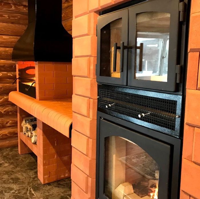 Купить Печь-камин серии КИВ с духовкой