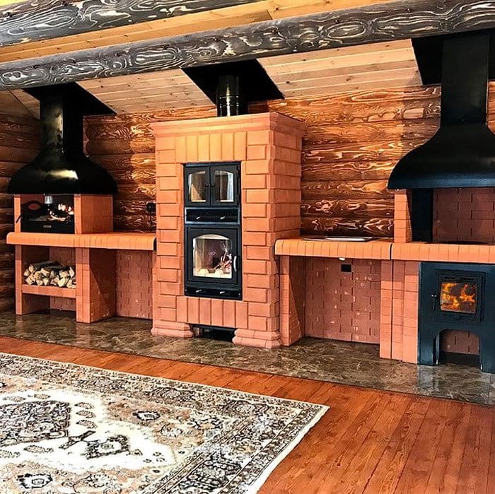 Купить Печь-камин серии КИВ с духовкой