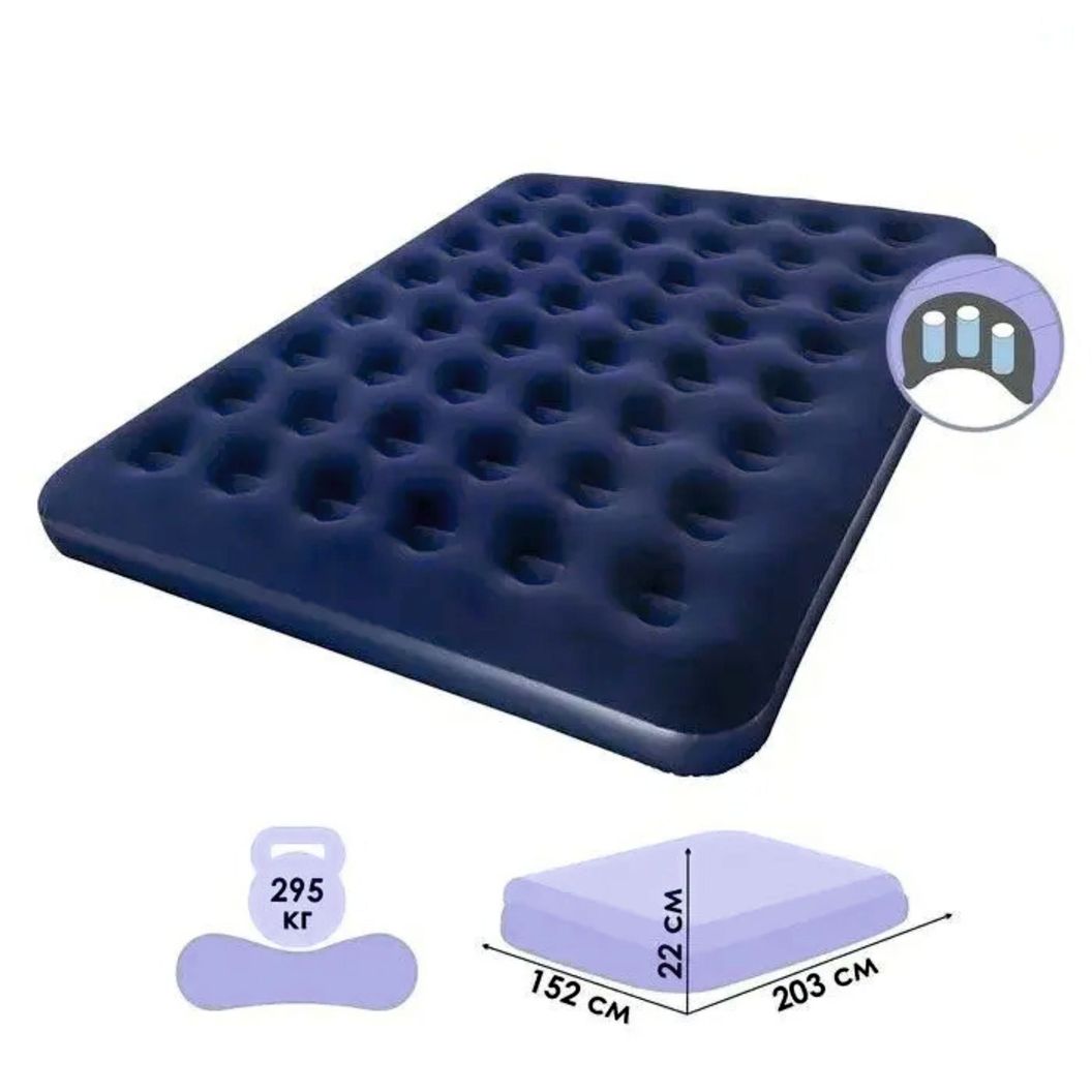 Купить Матрас надувной, 203х152х22см, Classic Downy Airbed With Fiber-Tech