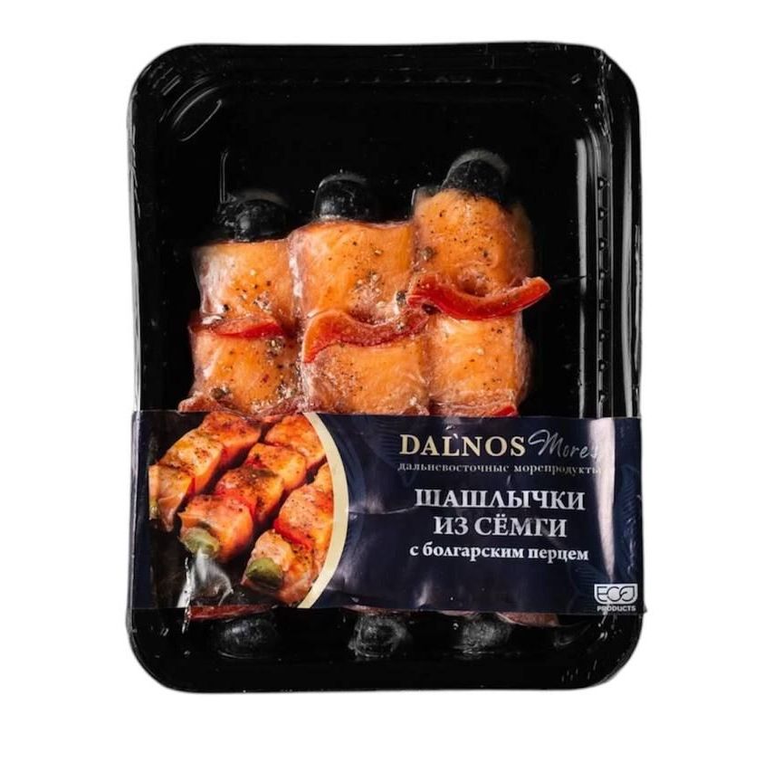 Купить Шашлычки из Сёмги с болгарским перцем 300гр
