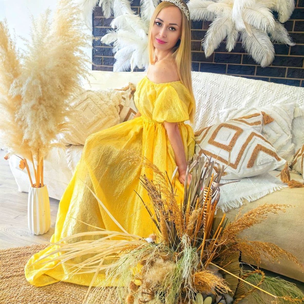 Купить Желтое платье