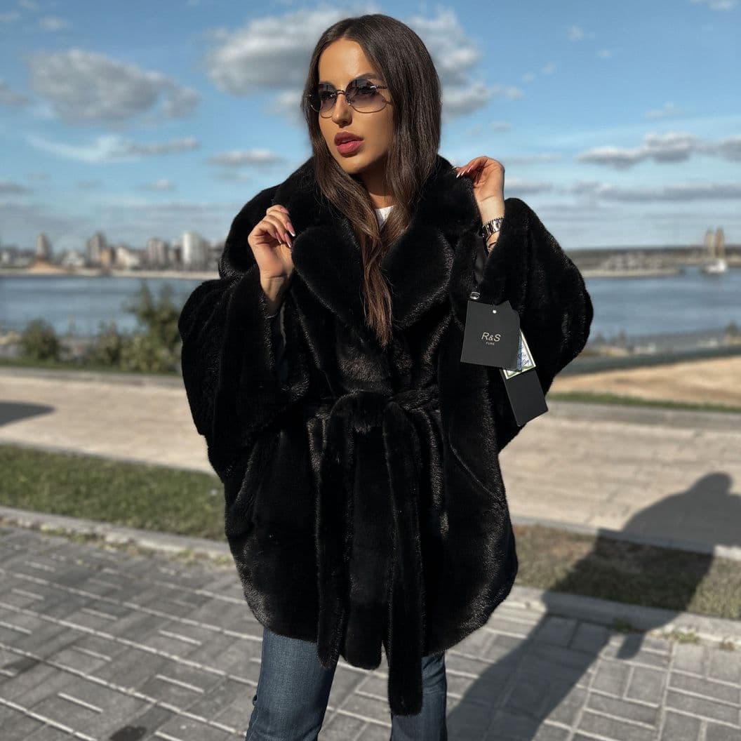 Купить Норковая шуба BlackGlama