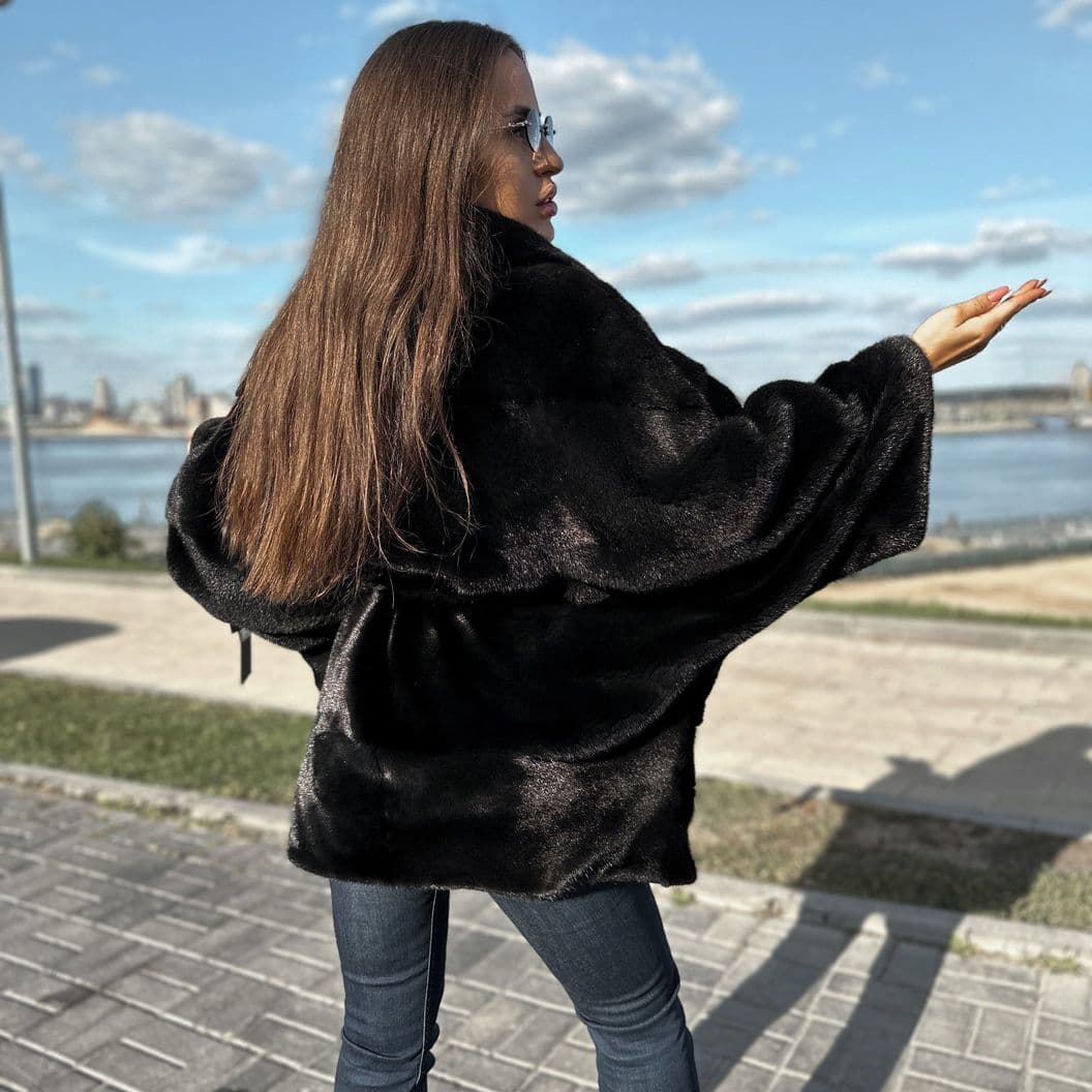 Купить Норковая шуба BlackGlama