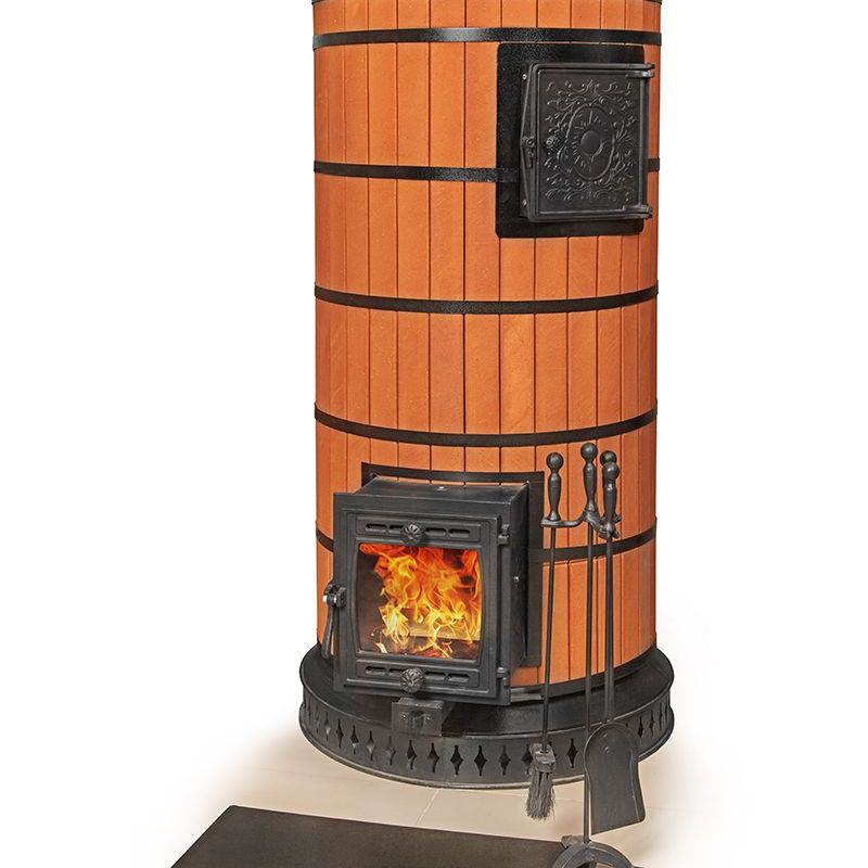 Купить Печь банная «РУССКАЯ БАНЯ» С ЗАКРЫТОЙ КАМЕНКОЙ в кирпичной облицовке