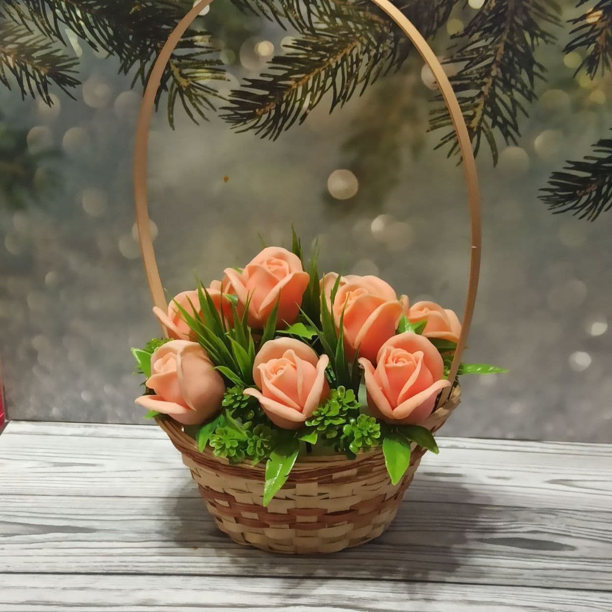 Купить Мыло ручной работы : " Корзина роз "