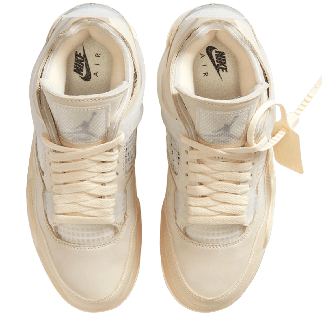 Купить Off White x Nike Air Jordan 4 Sail
