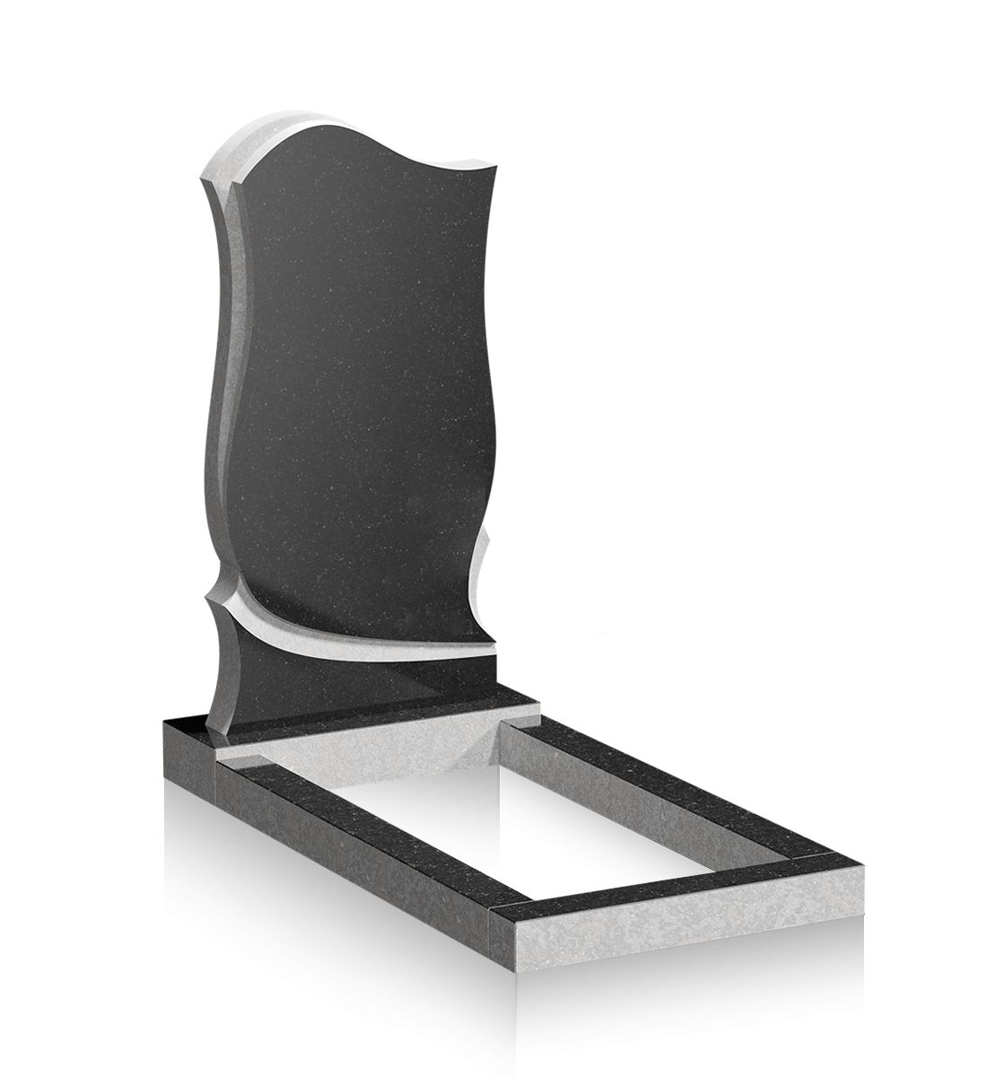 Купить Памятник ручной работы c резной волной Ф-2