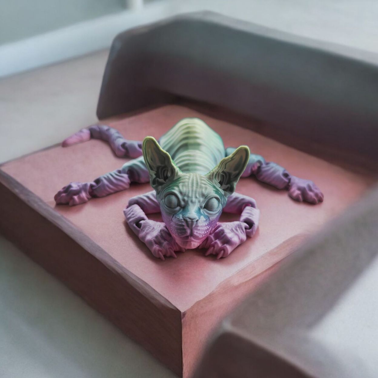 Купить Подвижная игрушка кошка Сфинкс V-ушки