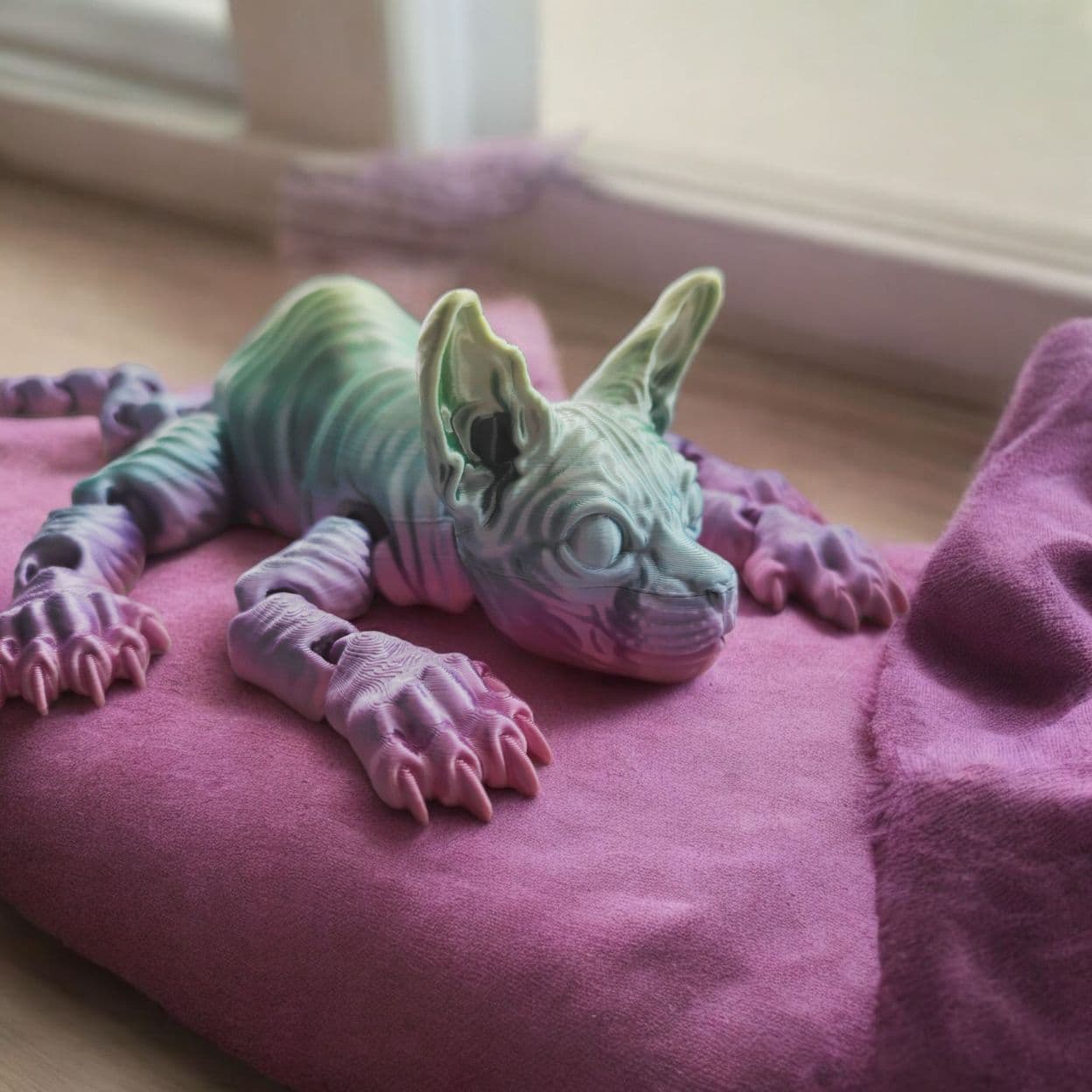 Купить Подвижная игрушка кошка Сфинкс V-ушки