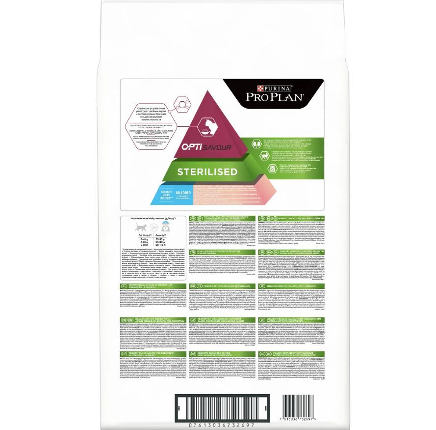 Купить Корм сухой PURINA PRO PLAN для взрослых стерилизованных кошек и кастрированных котов, с высоким содержанием индейки 10 кг