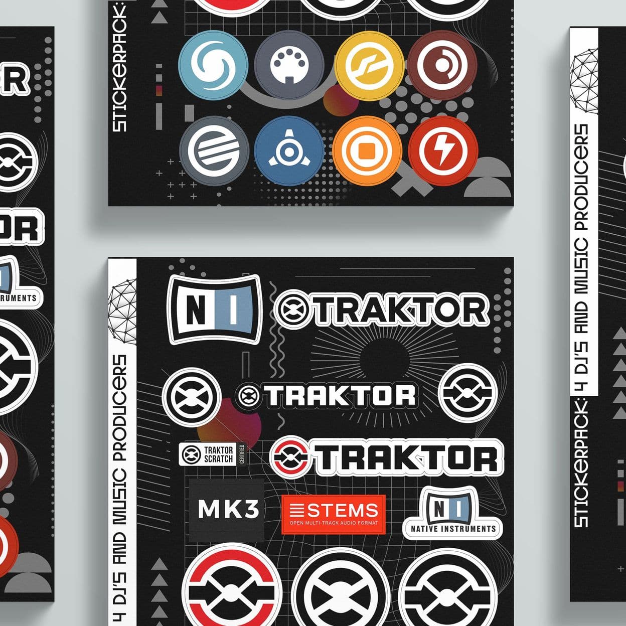 Купить Набор стикеров EDM100 Stickerpack - наклейки посвященные электронной танцевальной музыке