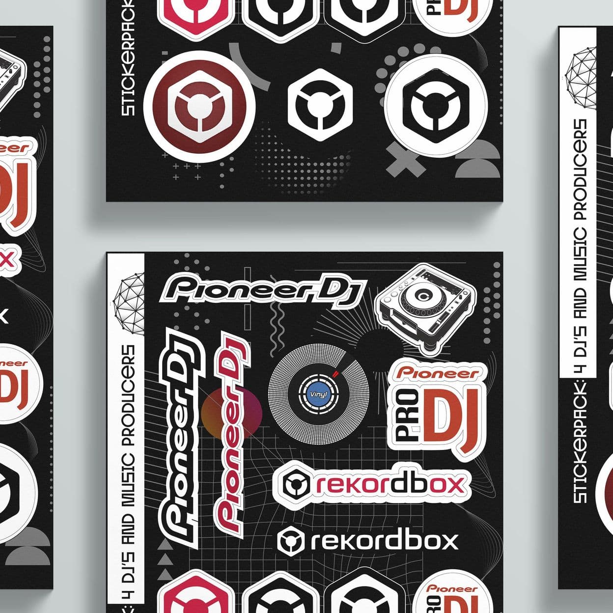 Купить Набор стикеров EDM100 Stickerpack - наклейки посвященные электронной танцевальной музыке