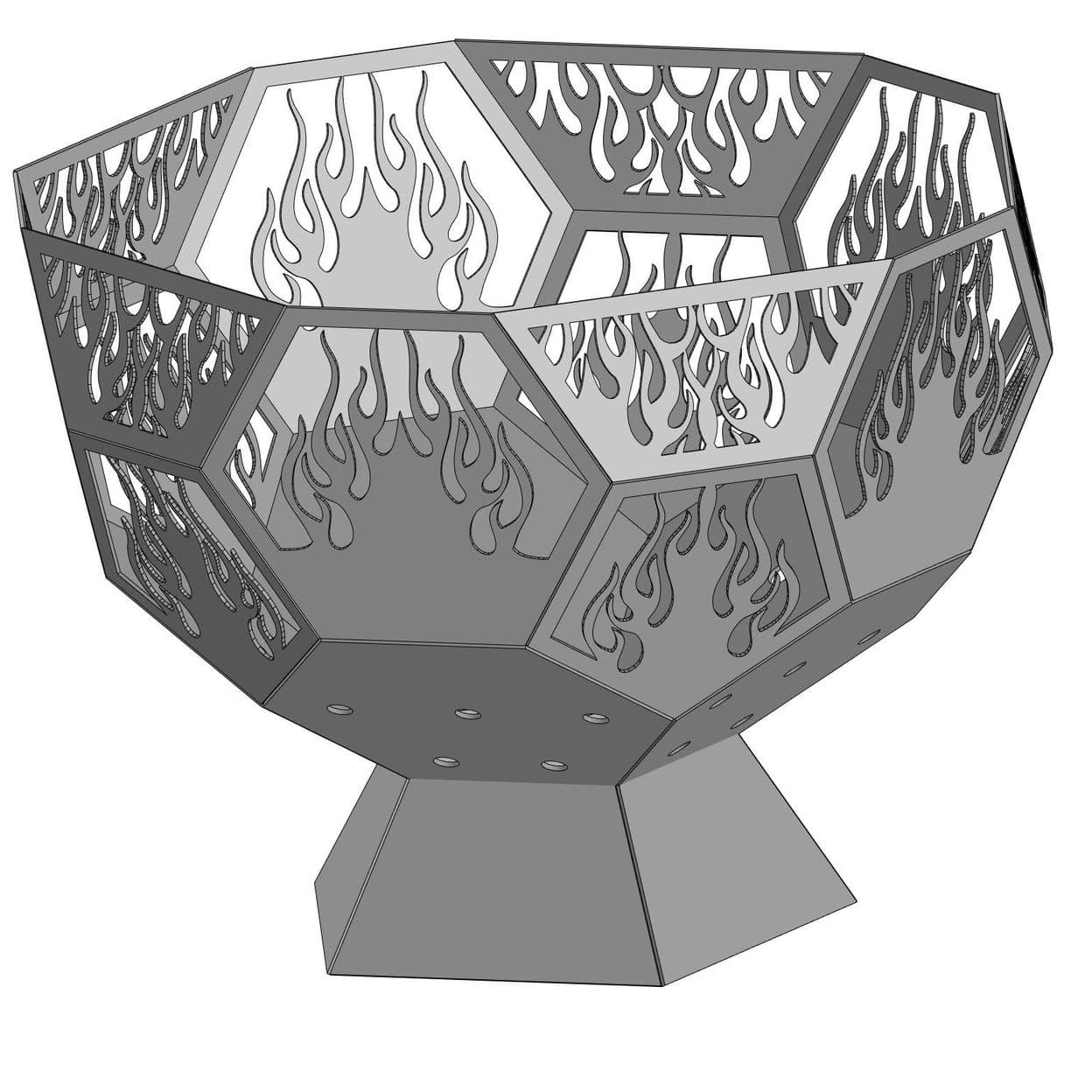 Купить Костровая чаша "Огонь 4" - 4 mm