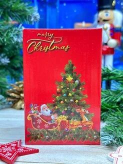 Купить Новогодний фонарь светильник Снежный Шар ДМ с подарком, подсветка, 6.5 см