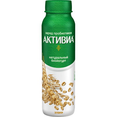 Купить ЙОГУРТ ПИТЬЕВОЙ АКТИВИА ЗЛАКИ 2,4% 260 Г. доставка продуктов Тюмень . доставка продуктов в Тюмени . доставка фруктов Тюмень . доставка фруктов 