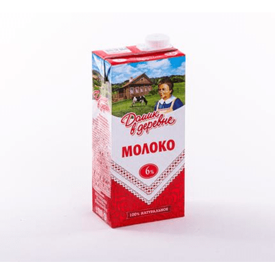 Купить ДОМИК В ДЕРЕВНЕ МОЛОКО СТЕРИЗОВАННОЕ 6% 950 Г. доставка продуктов тюмень . доставка продуктов в тюмени . доставка фруктов тюмень . доставка фру