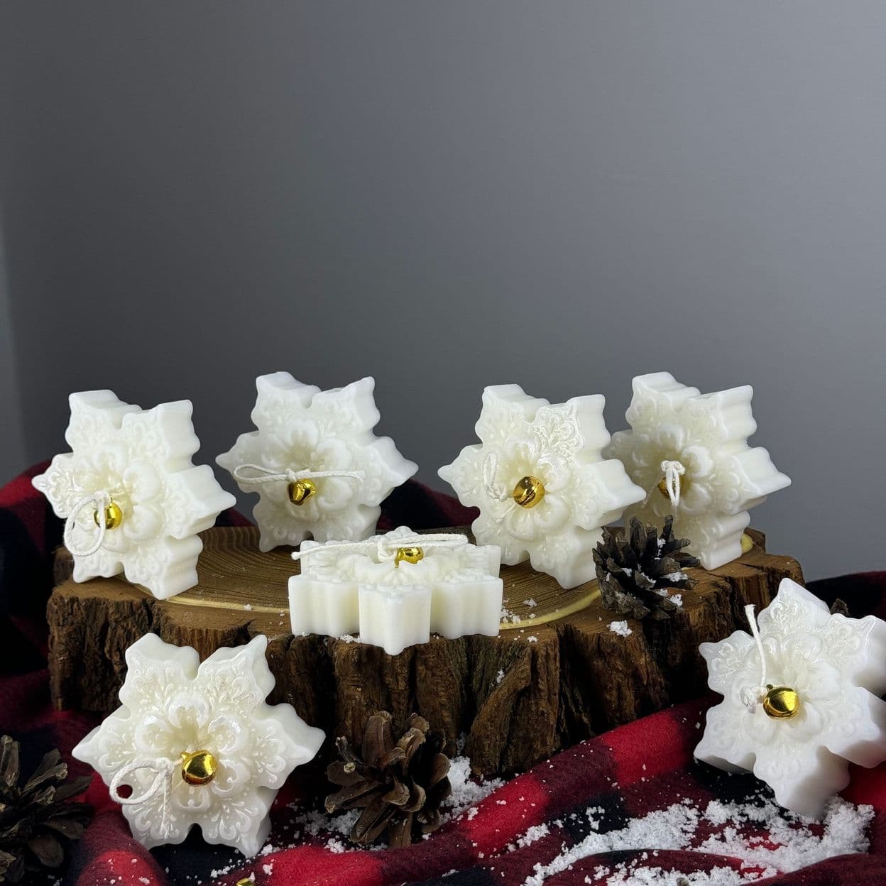 Купить Свеча: "Снежинка остроконечная"