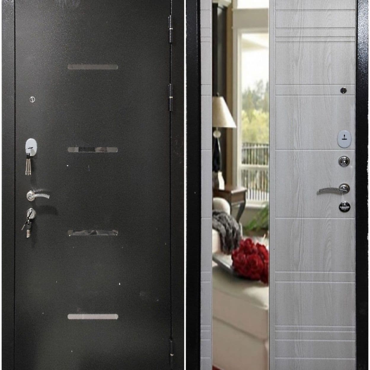 Купить Дверь входная "СТЕЛС", ЗЕРКАЛО, ЮДМ