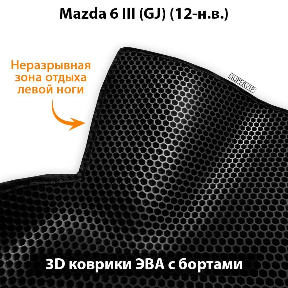 Купить Автоковрики ЭВА с бортами для  Mazda 6 III (GJ)