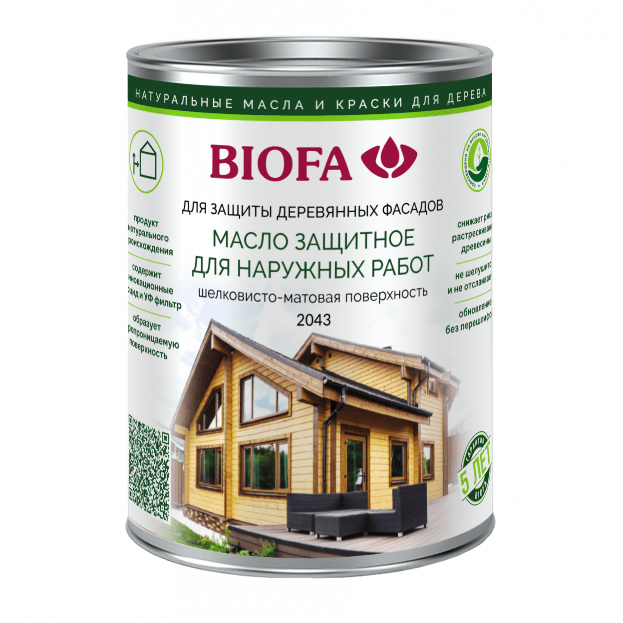 Купить Масло защитное для наружных работ 2043 Biofa