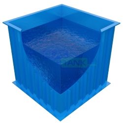 Купить Купель - бассейн PLASTANK прямоугольная для бани и сауны ПЛАСТАНК